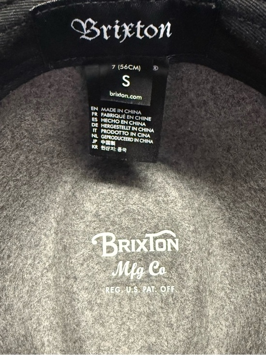 Brixton Gray Wool Fedora Hat Size Small 56cm Wide Brim Rancher Style main image 6